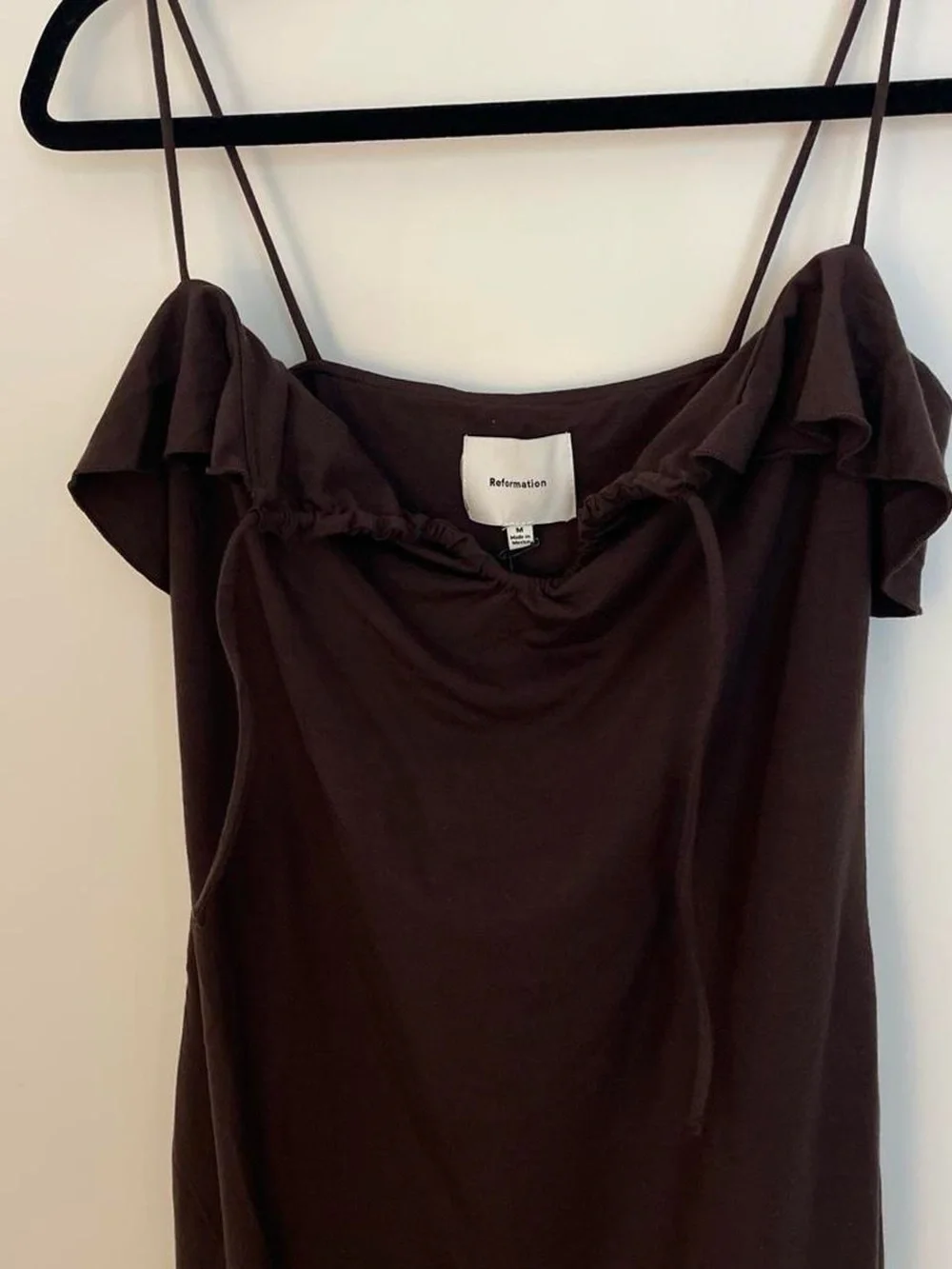 Reformation Jennie Knit Brown Dress NWT
